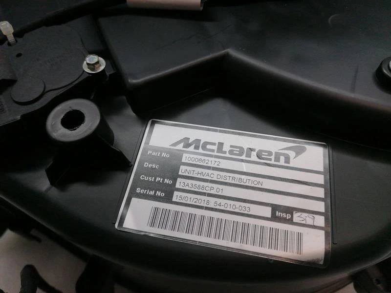 McLaren 570S Spider 13A3588CP HVAC DISTRIBUTION - Image 6