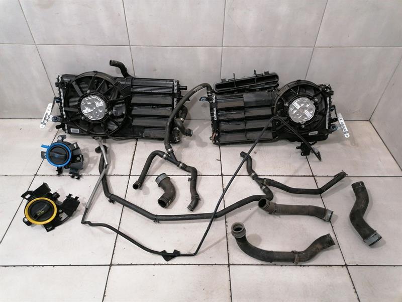 PORSCHE CAYMAN 718 Engine Bay Radiator pack set 982121254A Kühlerpaket satz L+R