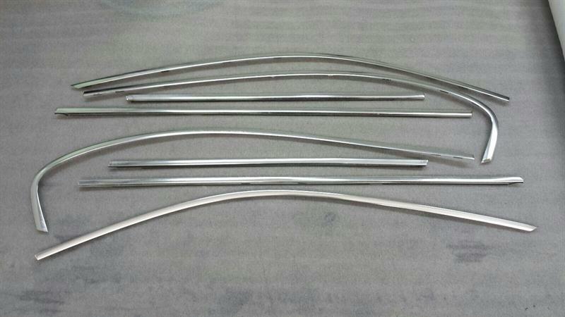 BMW 7er E66 Lang Door hrom strip set 51357008015 Schachtabdeckung aussen satz