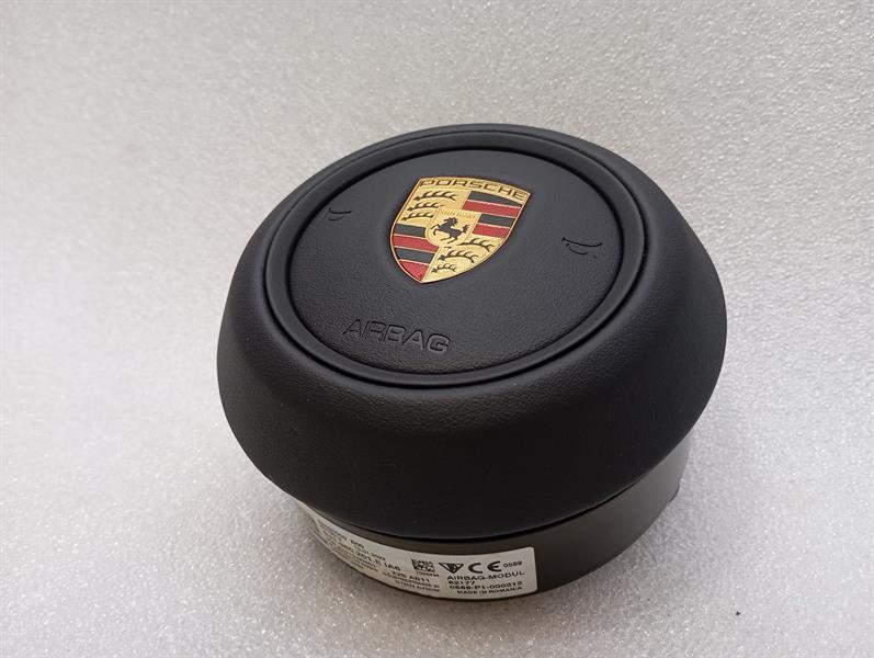 PORSCHE TAYCAN 9J Modul 9J1880201E Steering wheel Module LEATHER LEDER