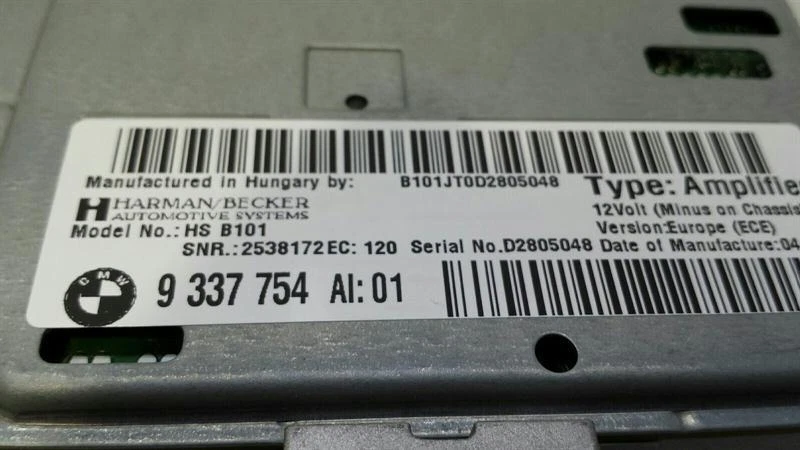 BMW 5 Series F10 528i Amplifier 9337754 Verstärker - Image 5